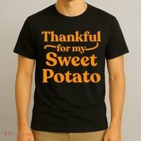 Thanksgiving For Couples Sweet Potato Yam Set T-Shirt thumb 3