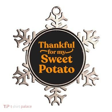 Thanksgiving For Couples Sweet Potato Yam Set Ornament