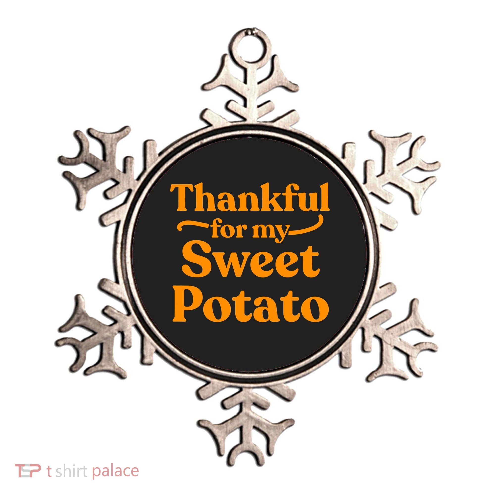 Thanksgiving For Couples Sweet Potato Yam Set Ornament