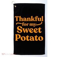 Thanksgiving For Couples Sweet Potato Yam Set Golf Towel thumb 0