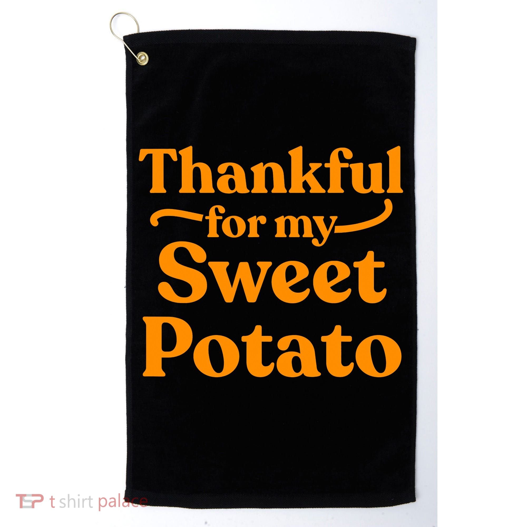 Thanksgiving For Couples Sweet Potato Yam Set Golf Towel