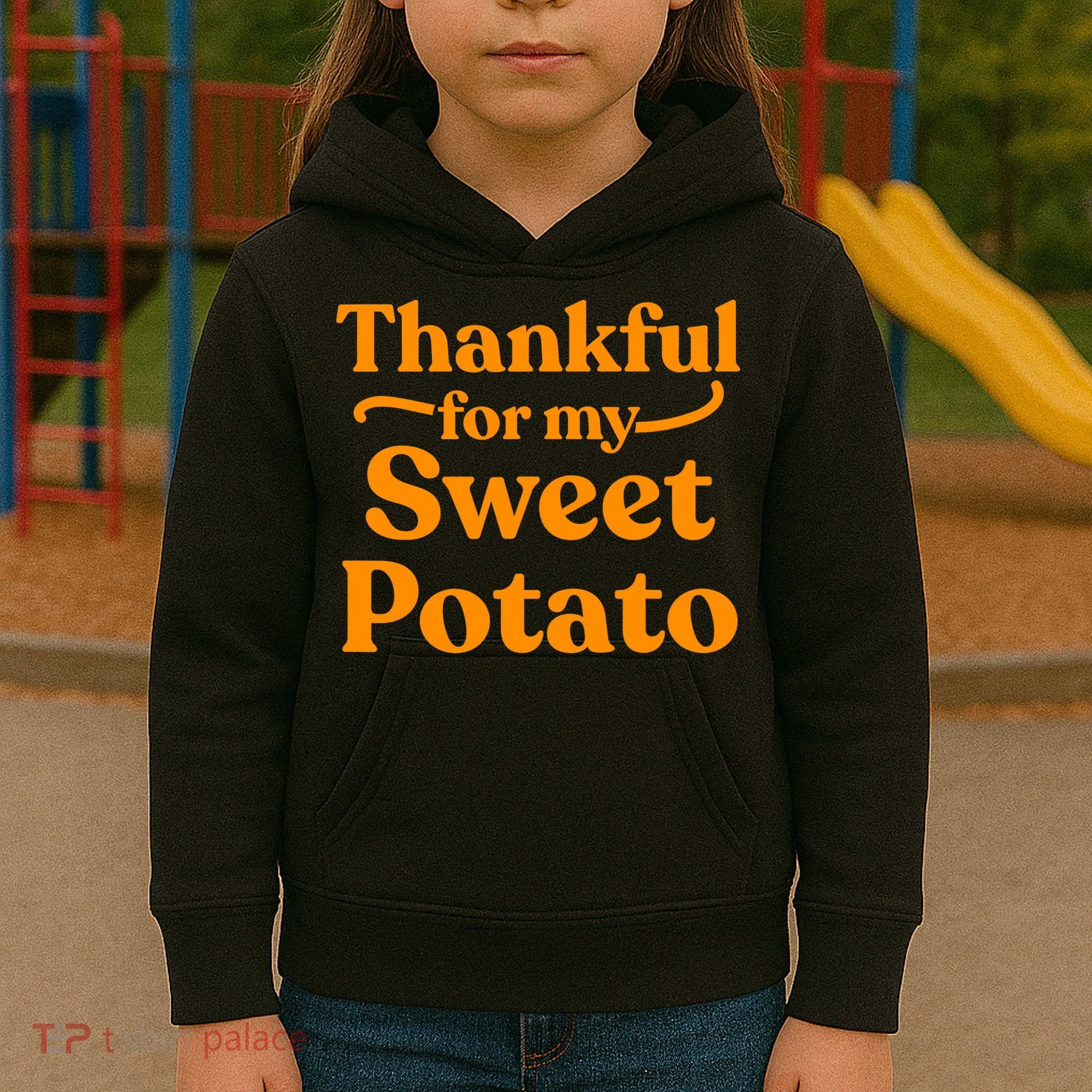 Thanksgiving For Couples Sweet Potato Yam Set Kids Hoodie