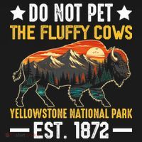 The Fluffy Cows Yellowstone National Park Long Sleeve Shirt thumb 2