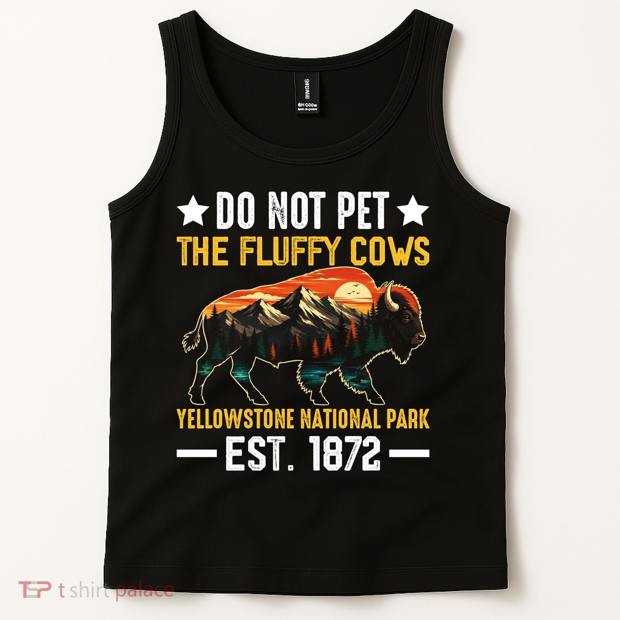 The Fluffy Cows Yellowstone National Park Tank Top