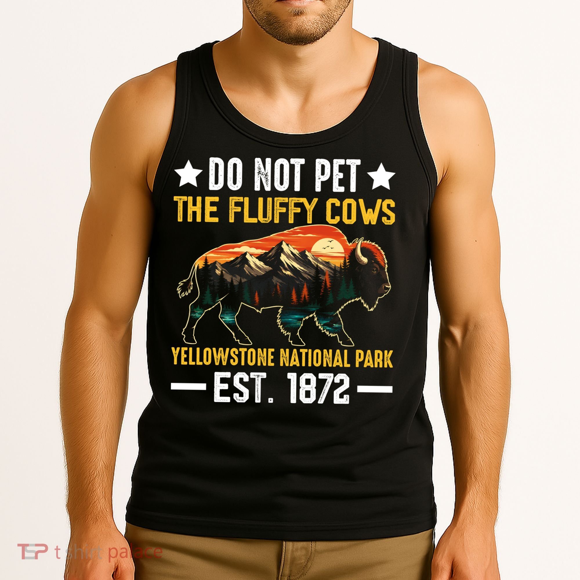 The Fluffy Cows Yellowstone National Park Tank Top