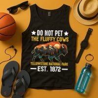The Fluffy Cows Yellowstone National Park Tank Top thumb 4