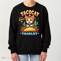 Tacocat Food Cat Lover Spelled Backward Is Tacocat Mexican Women's Sweatshirt thumb 0
