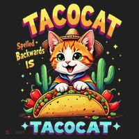 Tacocat Food Cat Lover Spelled Backward Is Tacocat Mexican Women's Sweatshirt thumb 2