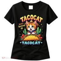 Tacocat Food Cat Lover Spelled Backward Is Tacocat Mexican Women's T-Shirt thumb 0