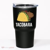 Tacobara Funny Capybara Tacos Tumbler thumb 0