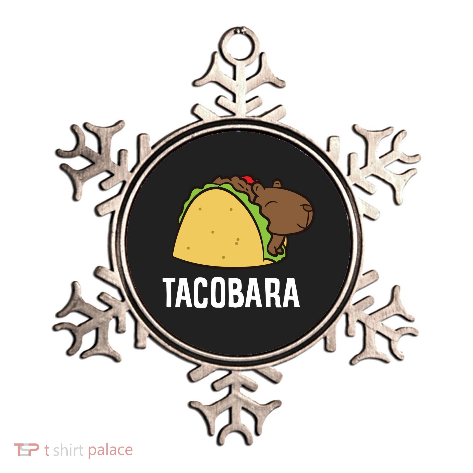 Tacobara Funny Capybara Tacos Ornament