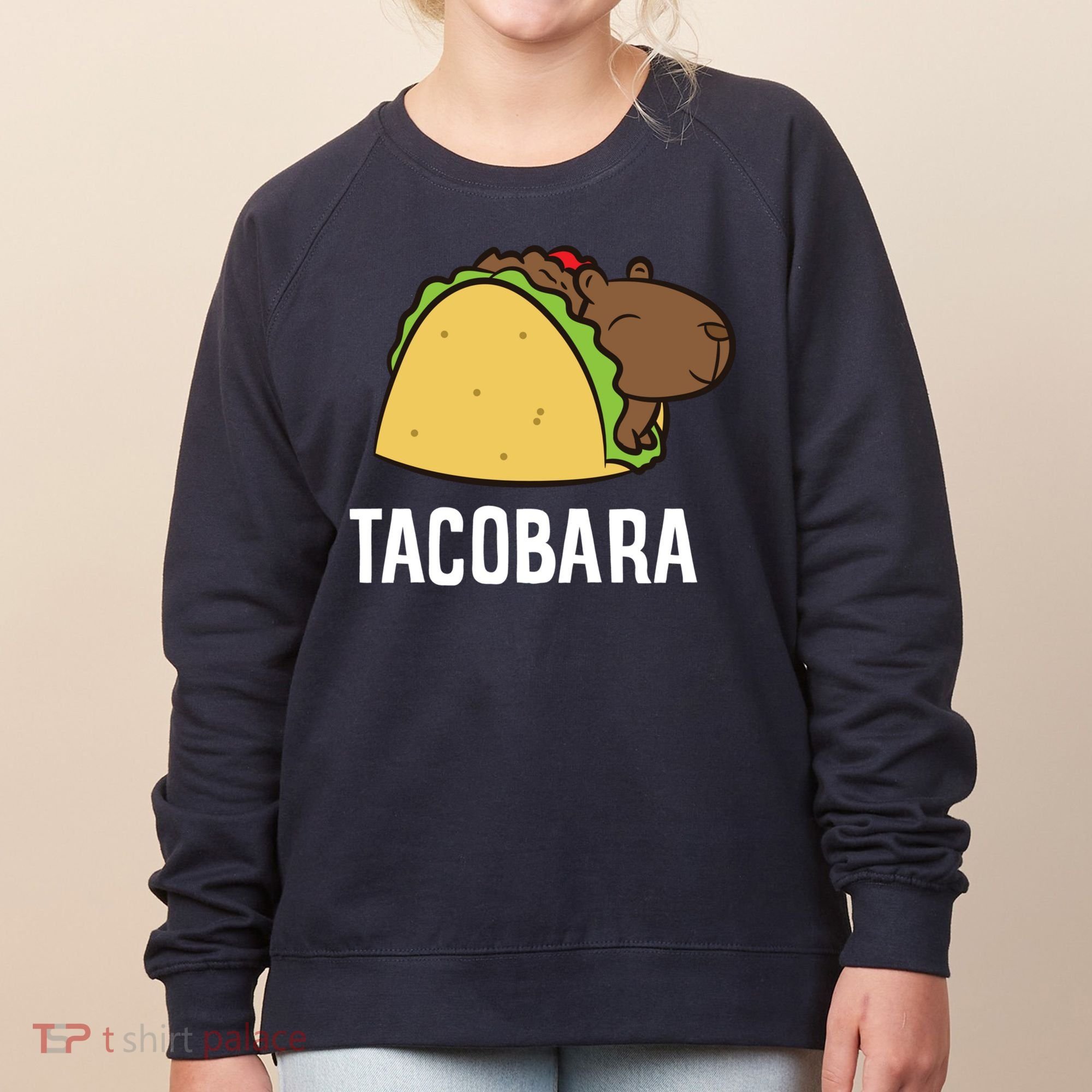 Tacobara Funny Capybara Tacos Women's Sweatshirt