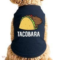Tacobara Funny Capybara Tacos Doggie Tank thumb 0