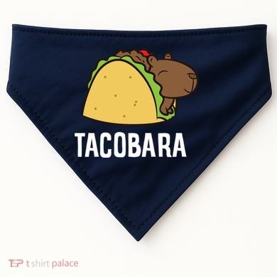 Tacobara Funny Capybara Tacos USA-Made Doggie Bandana