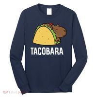Tacobara Funny Capybara Tacos Long Sleeve Shirt thumb 0