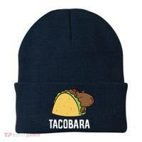 Tacobara Funny Capybara Tacos Beanie thumb 0