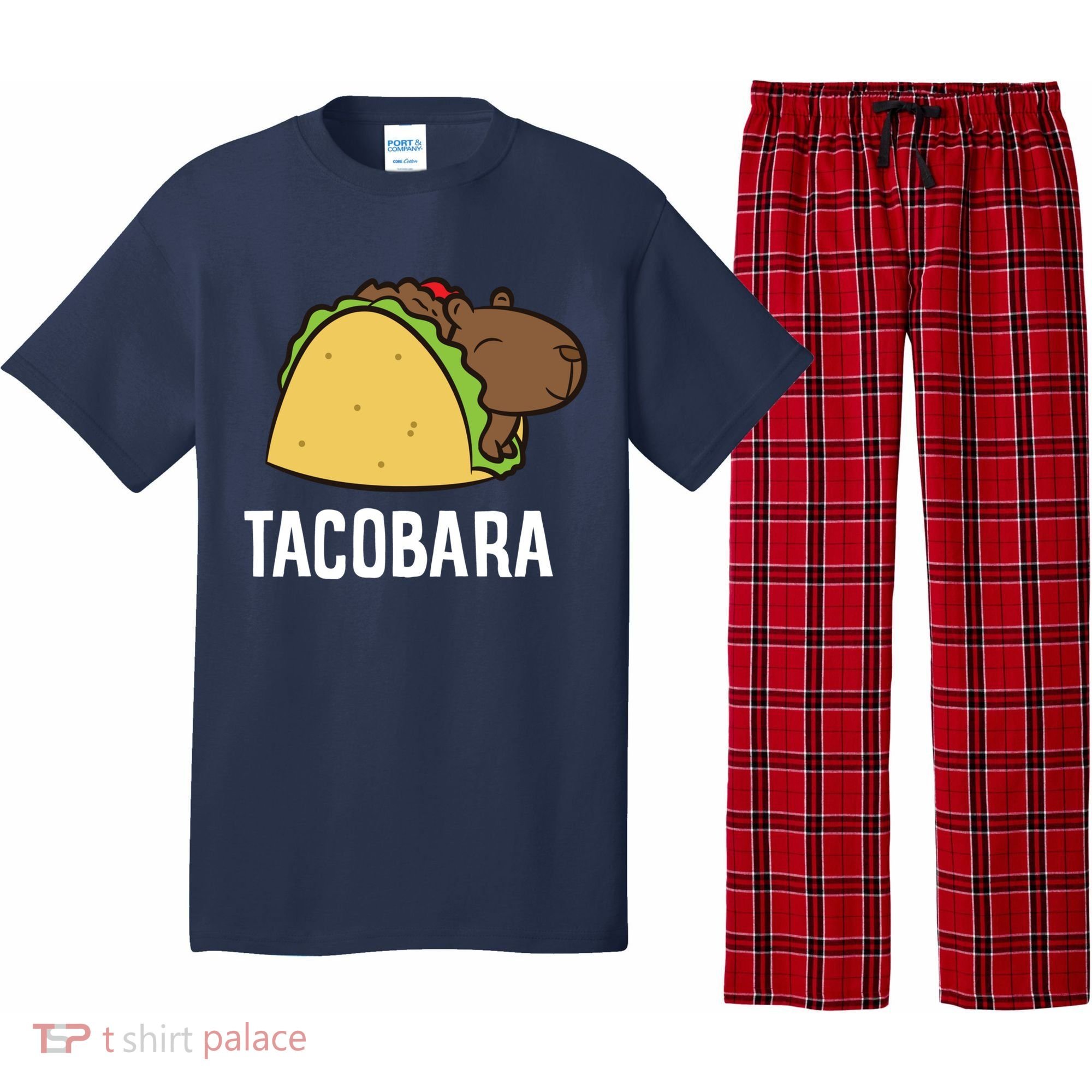 Tacobara Funny Capybara Tacos Pajama Set