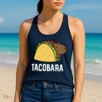 Tacobara Funny Capybara Tacos Women's Tank Top thumb 2