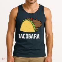 Tacobara Funny Capybara Tacos Tank Top thumb 3