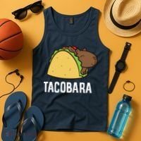 Tacobara Funny Capybara Tacos Tank Top thumb 4