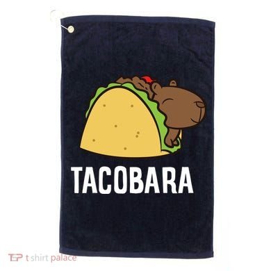 Tacobara Funny Capybara Tacos Golf Towel