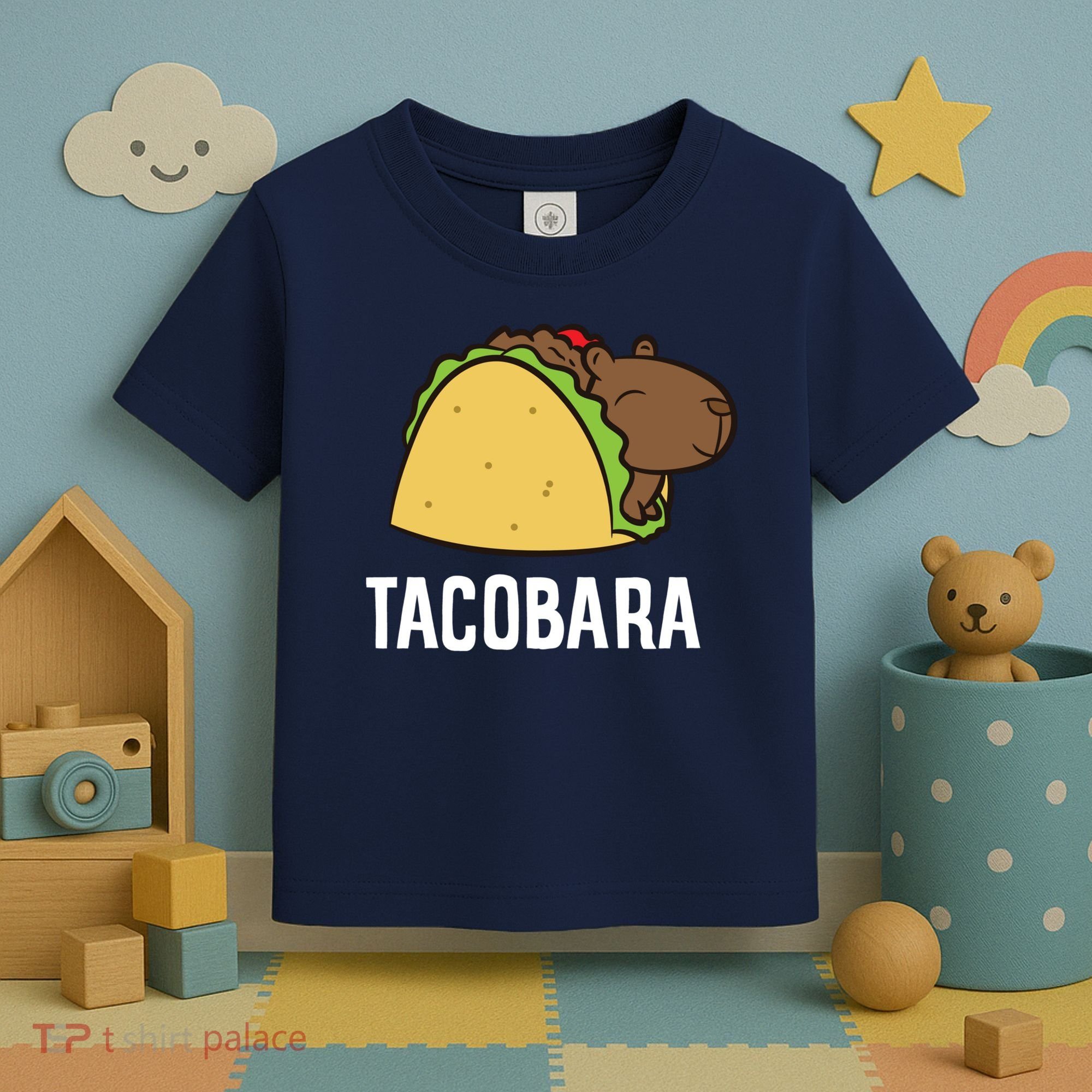 Tacobara Funny Capybara Tacos Toddler T-Shirt