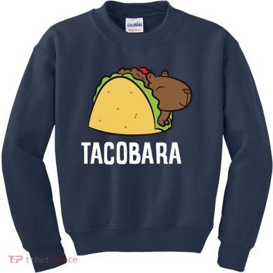 Tacobara Funny Capybara Tacos Kids Sweatshirt