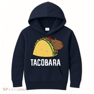 Tacobara Funny Capybara Tacos Kids Hoodie