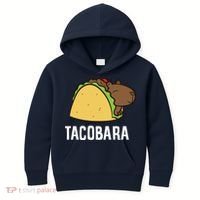 Tacobara Funny Capybara Tacos Kids Hoodie thumb 0
