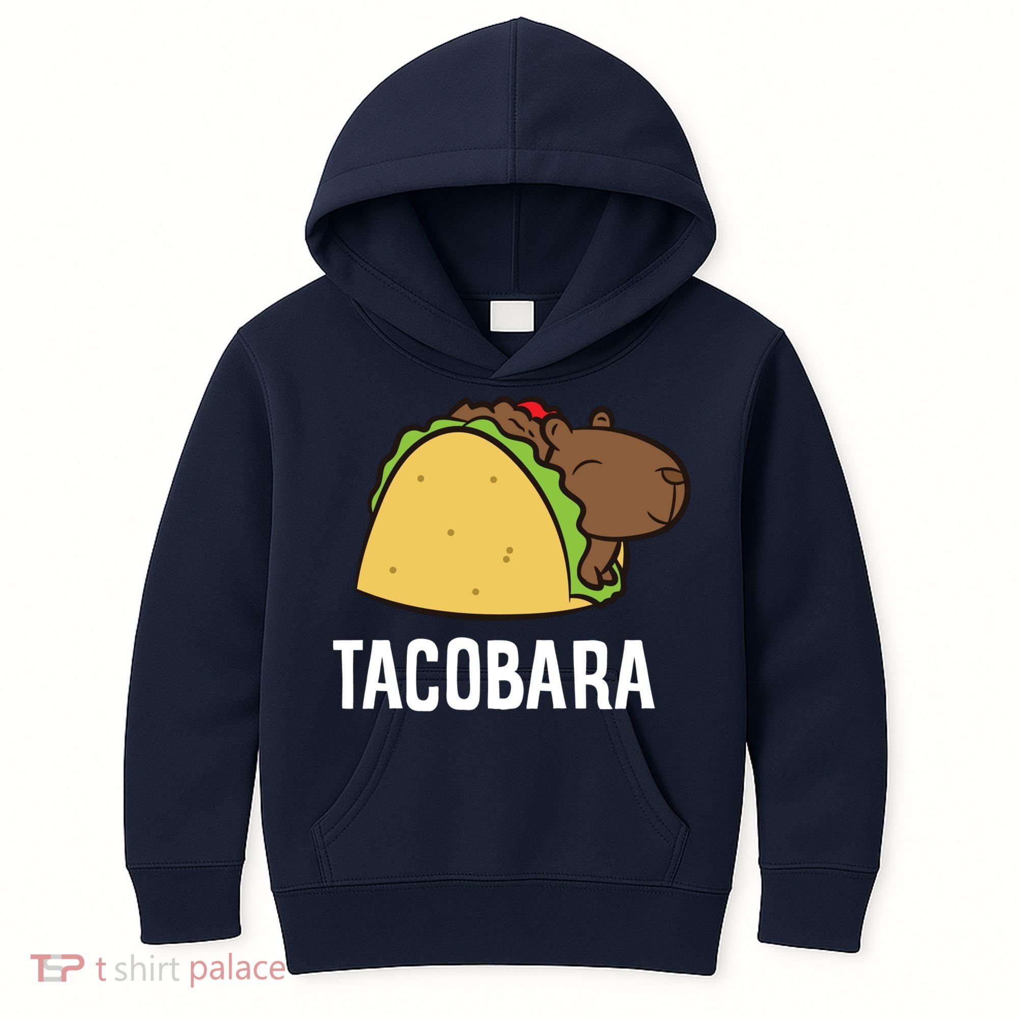 Tacobara Funny Capybara Tacos Kids Hoodie