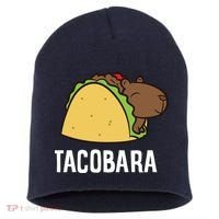 Tacobara Funny Capybara Tacos Short Acrylic Beanie thumb 0