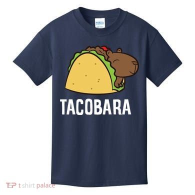 Tacobara Funny Capybara Tacos Kids T-Shirt