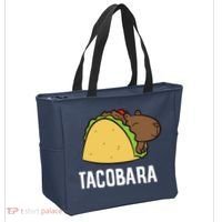 Tacobara Funny Capybara Tacos Tote Bag thumb 2