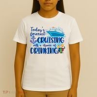 Today's Forecast Cruising With A Chance Of Drinking T-Shirt thumb 4