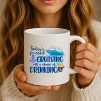 Today's Forecast Cruising With A Chance Of Drinking Coffee Mug thumb 3