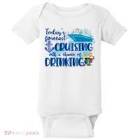 Today's Forecast Cruising With A Chance Of Drinking Baby Bodysuit thumb 0