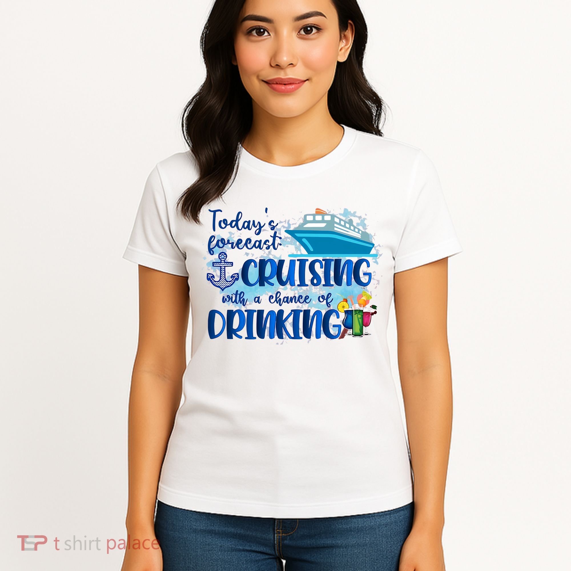 Today's Forecast Cruising With A Chance Of Drinking Women's T-Shirt