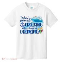 Today's Forecast Cruising With A Chance Of Drinking Kids T-Shirt thumb 0