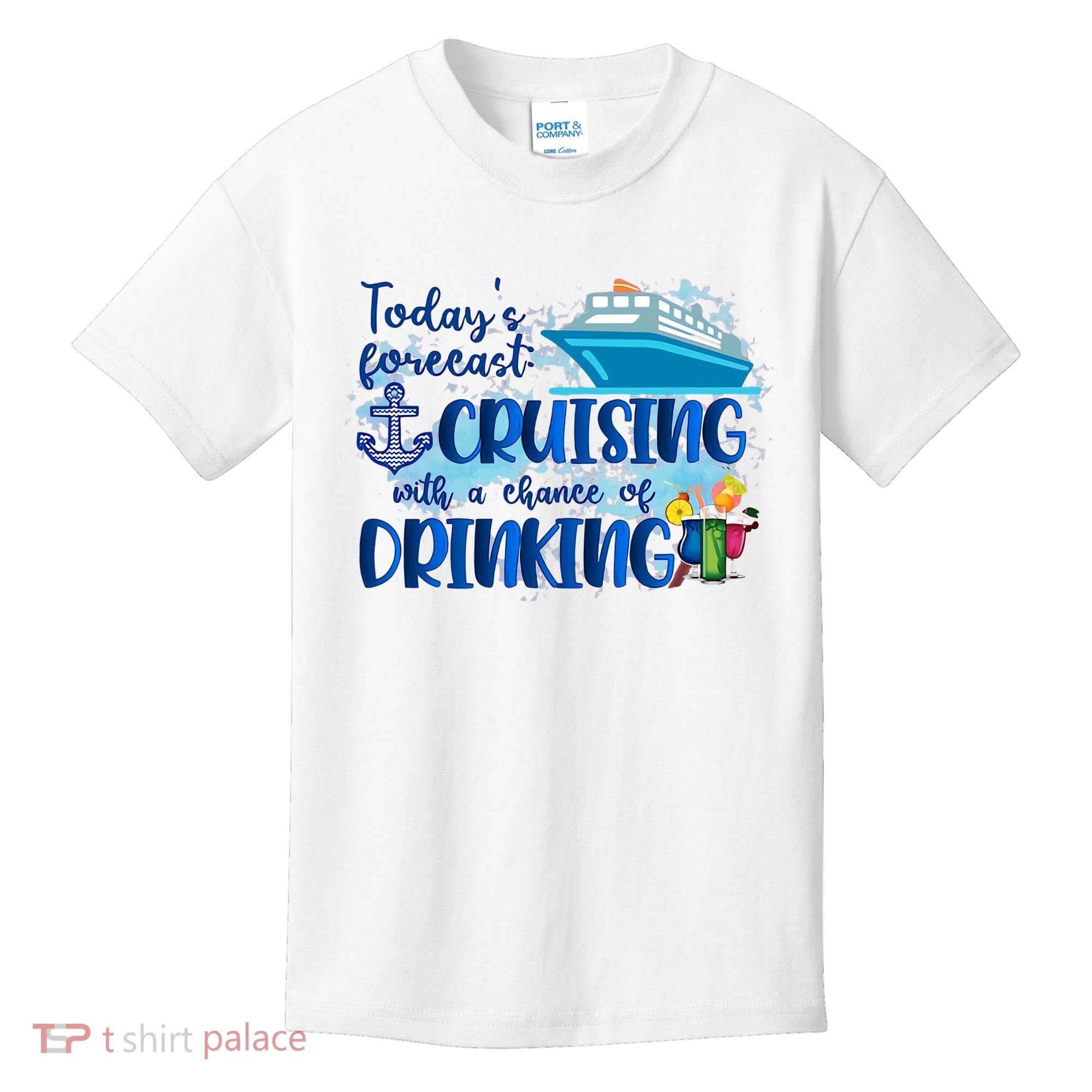 Today's Forecast Cruising With A Chance Of Drinking Kids T-Shirt