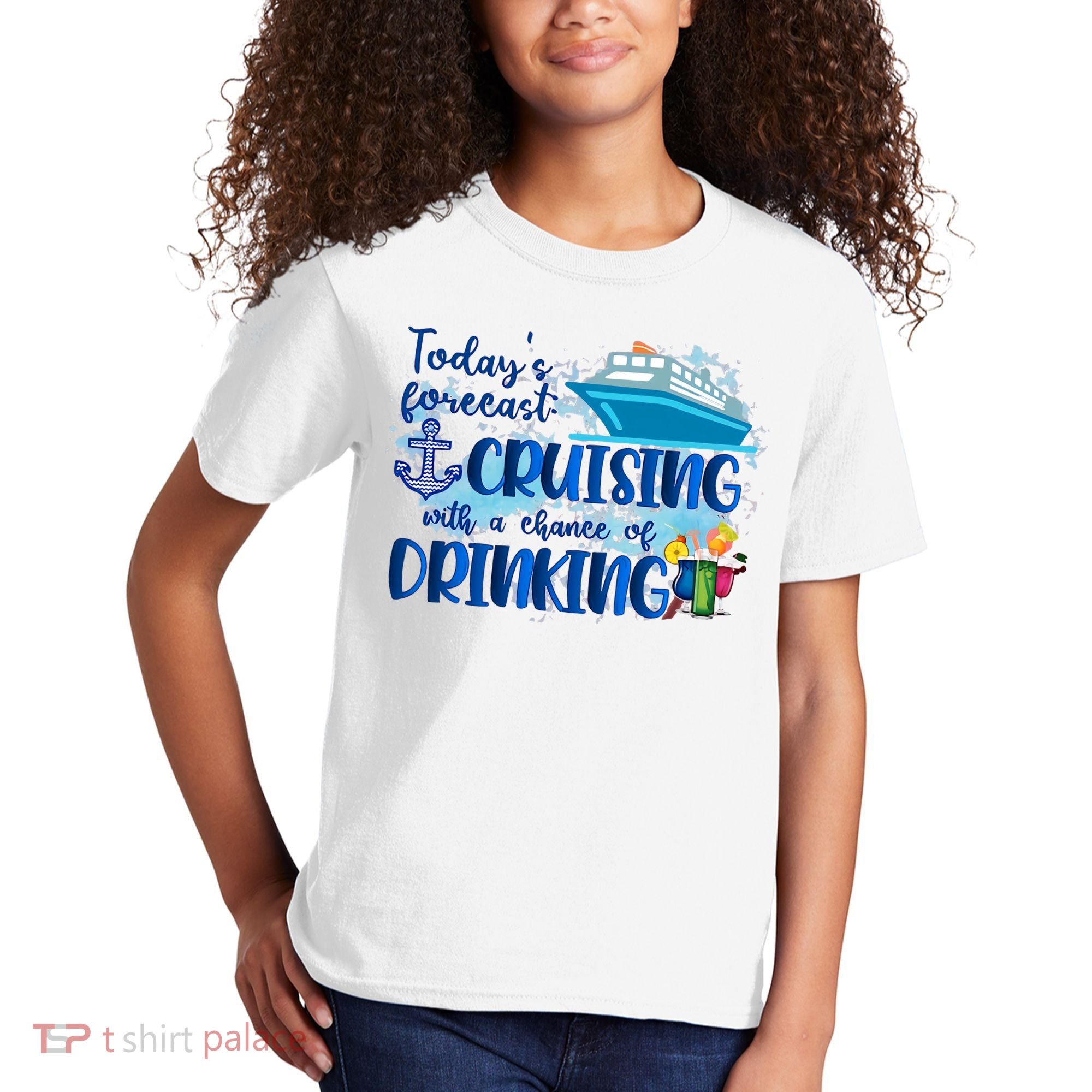 Today's Forecast Cruising With A Chance Of Drinking Kids T-Shirt
