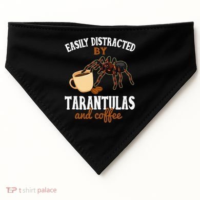 Tarantula Funny Coffee Lover Pet Tarantula Lover USA-Made Doggie Bandana