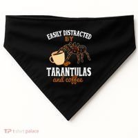 Tarantula Funny Coffee Lover Pet Tarantula Lover USA-Made Doggie Bandana thumb 0