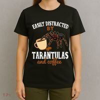Tarantula Funny Coffee Lover Pet Tarantula Lover T-Shirt thumb 4
