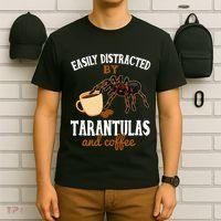 Tarantula Funny Coffee Lover Pet Tarantula Lover T-Shirt thumb 6