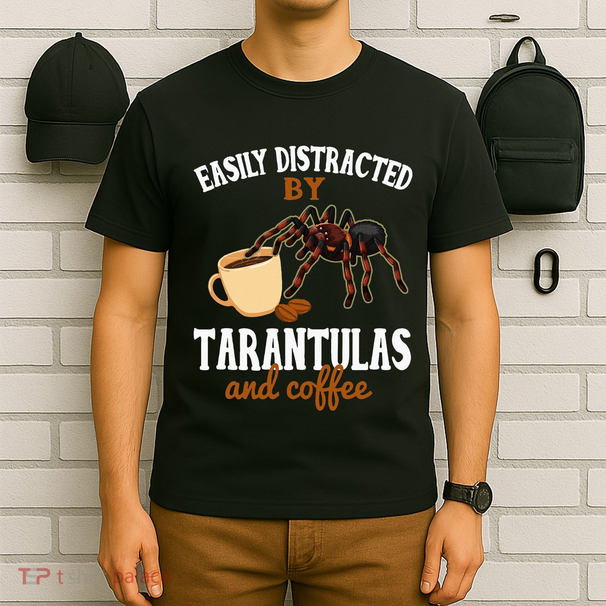 Tarantula Funny Coffee Lover Pet Tarantula Lover T-Shirt