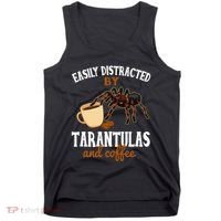 Tarantula Funny Coffee Lover Pet Tarantula Lover Tank Top thumb 0