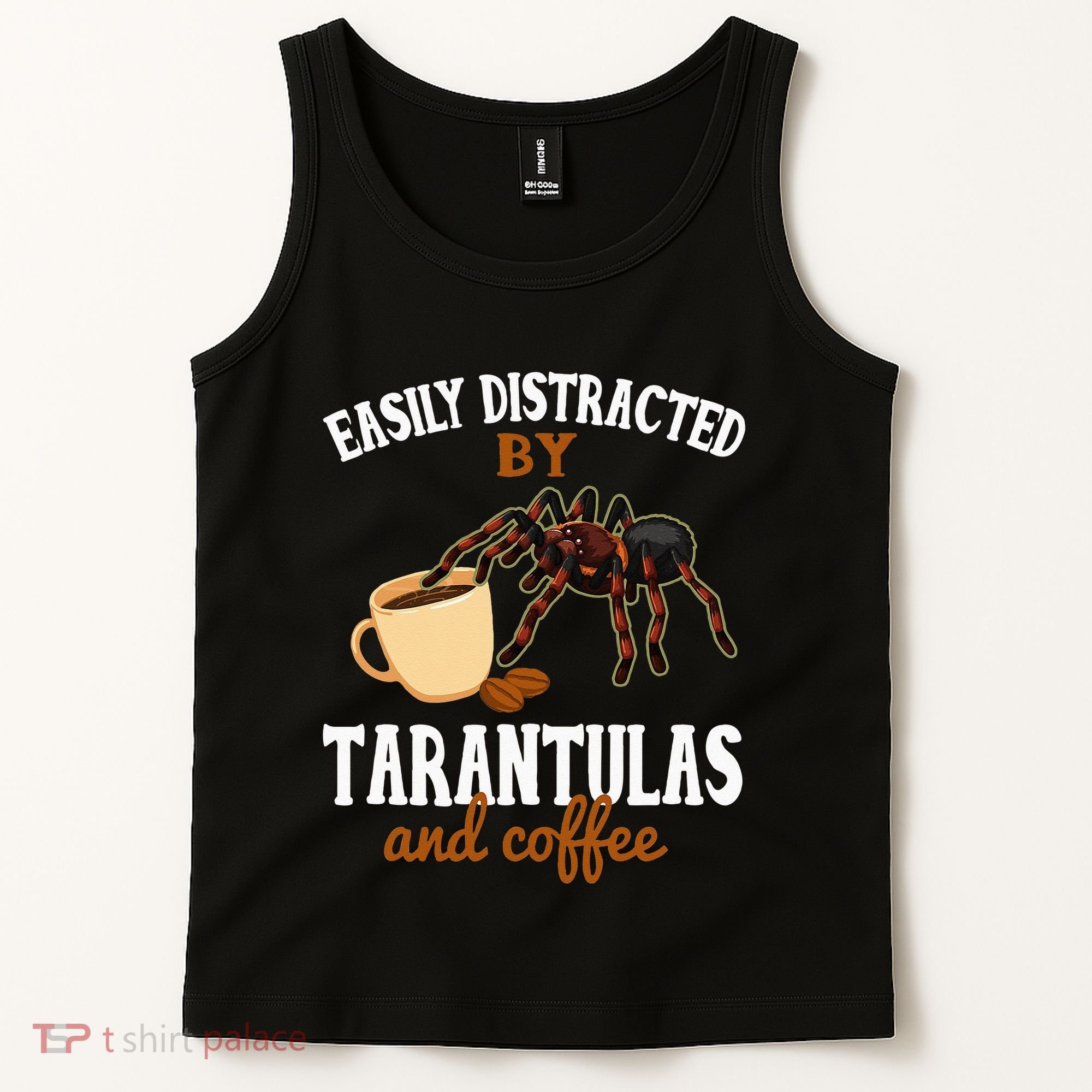 Tarantula Funny Coffee Lover Pet Tarantula Lover Tank Top