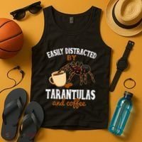 Tarantula Funny Coffee Lover Pet Tarantula Lover Tank Top thumb 4