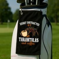 Tarantula Funny Coffee Lover Pet Tarantula Lover Golf Towel thumb 2
