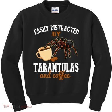Tarantula Funny Coffee Lover Pet Tarantula Lover Kids Sweatshirt